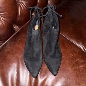 Splendid Black Suede Ankle Booties